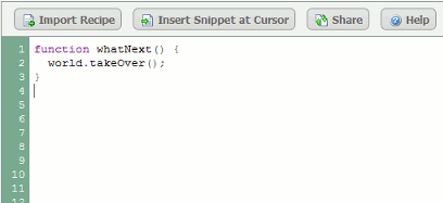 Browser based script editing