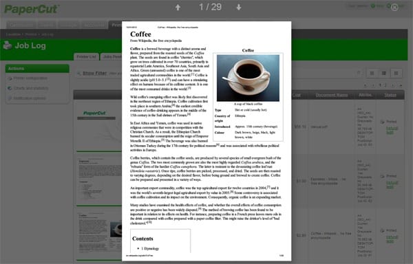 Print Archiving and spool file viewing