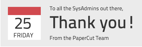 Happy Sysadmin Day 2014!