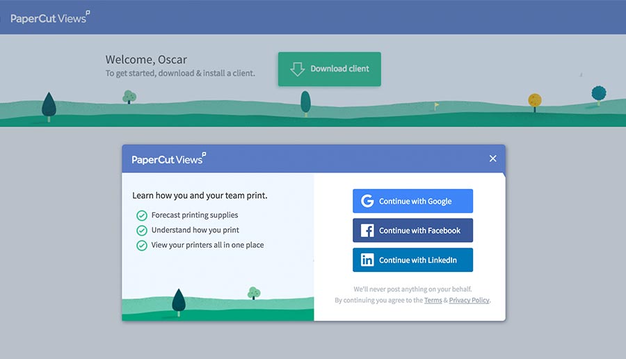 PaperCut Views Free realtime printing insights and forecasts PaperCut