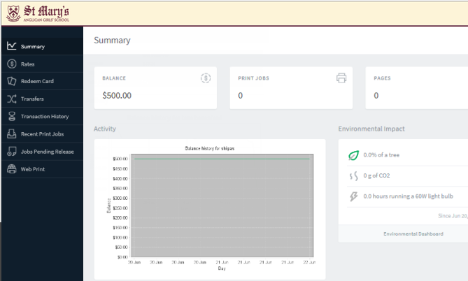 Customize the User web interface | PaperCut