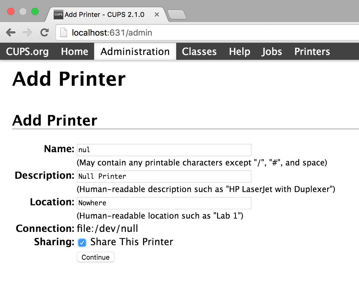 How to Setup a Null Printer on macOS | PaperCut