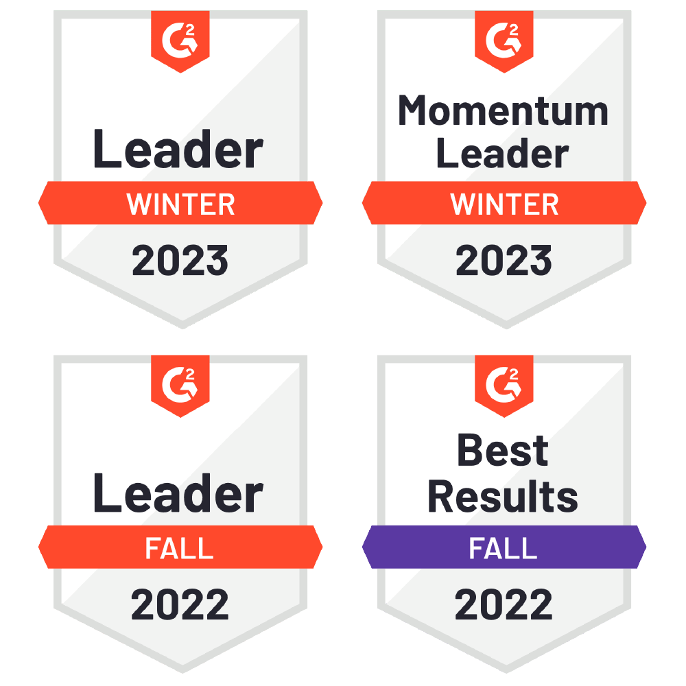 G2 winter 2023 report badges